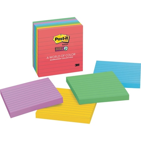 Note,Popup,4X4,6Pk,Lined Pk